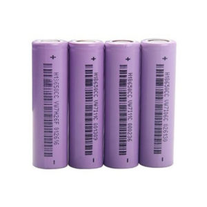 image of li-ion battery array of 18650 2200mah cell
